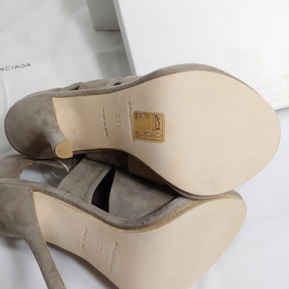 Balenciaga sandal booties beige 6.5 Brand new - Picture 7 of 11